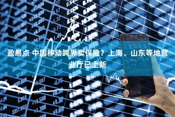 盈易点 中国移动跨界卖保险？上海、山东等地营业厅已上新